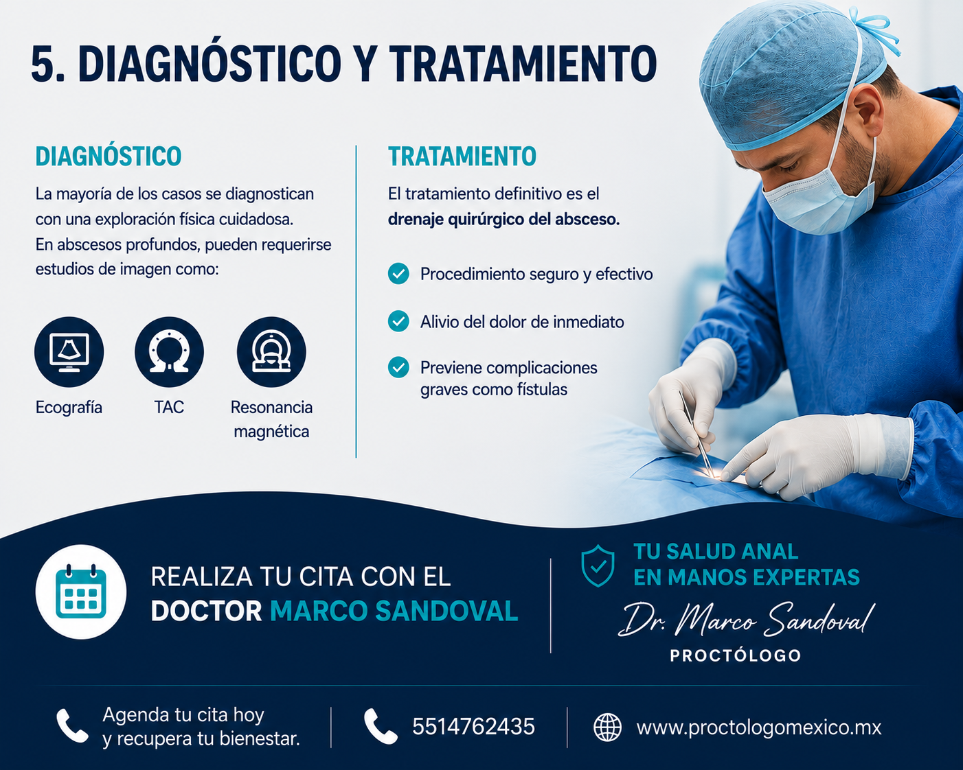 Absceso perianal: qué es, síntomas, causas y tratamiento quirúrgico
